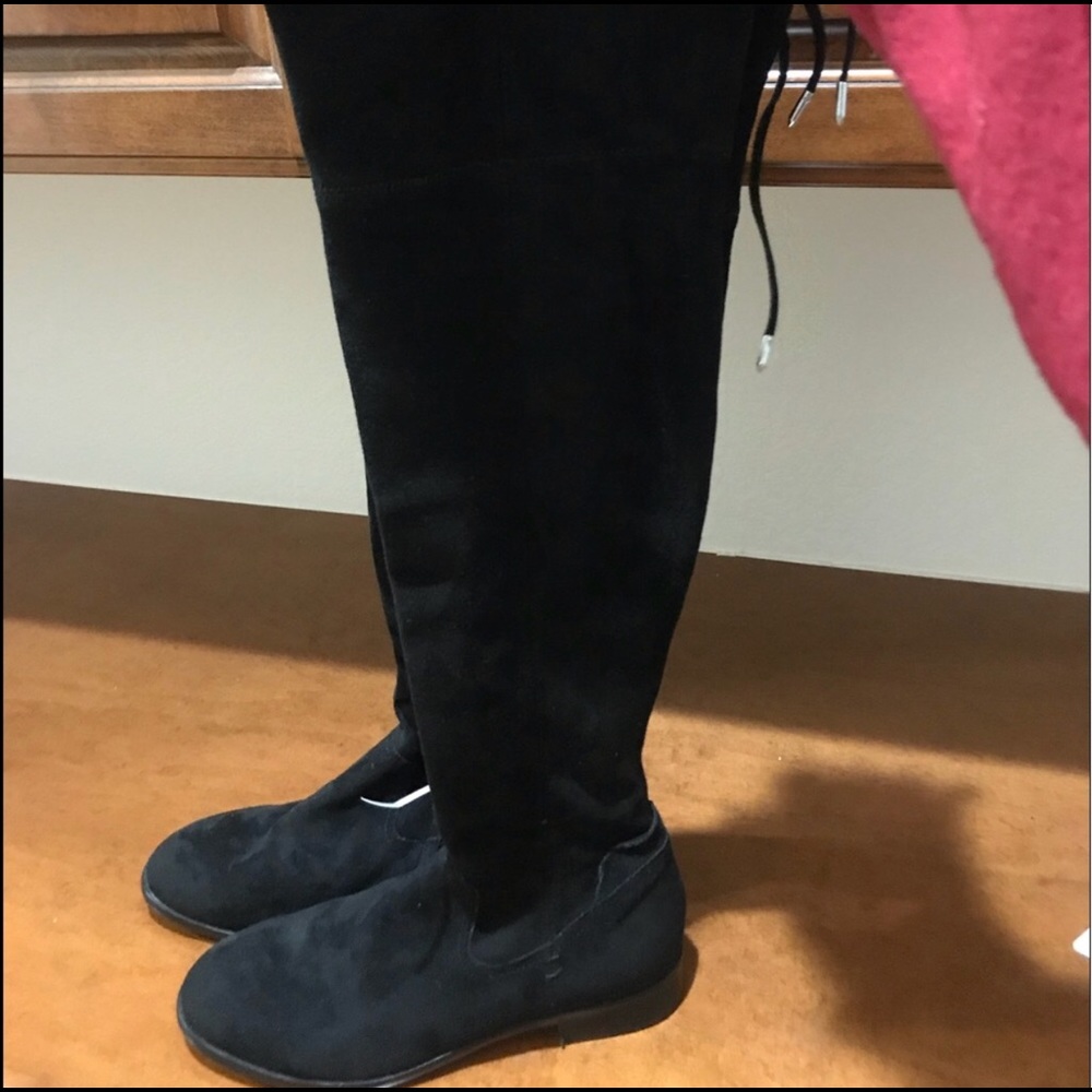 BLACK SUEDE Dolce Vita Over the Knee Boots 8.5